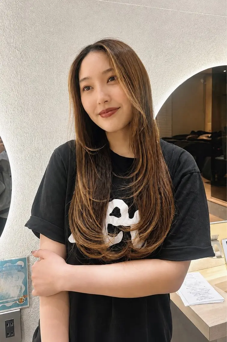 ロング カット トリートメント Zina天神🌻 Honokaのヘアスタイル