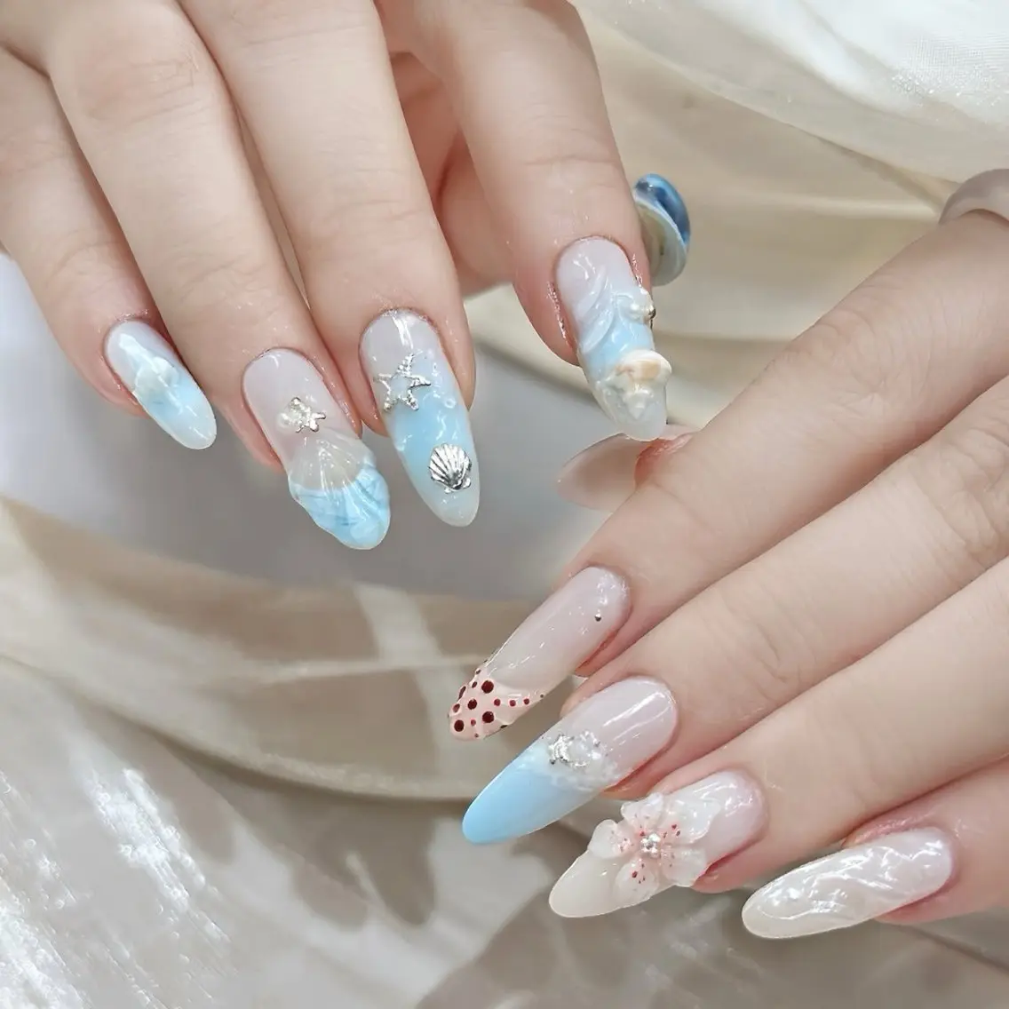 ネイル ボルドー チークネイル 長さ出し フレンチネイル ジェルネイル ハンドネイル VANI Belle Nailのネイルデザイン