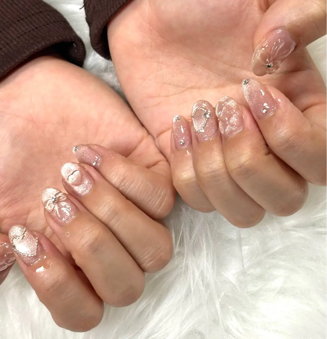 ネイル ガーリー マグネットネイル 持ち込み Natsumi 【protea】のネイルデザイン
