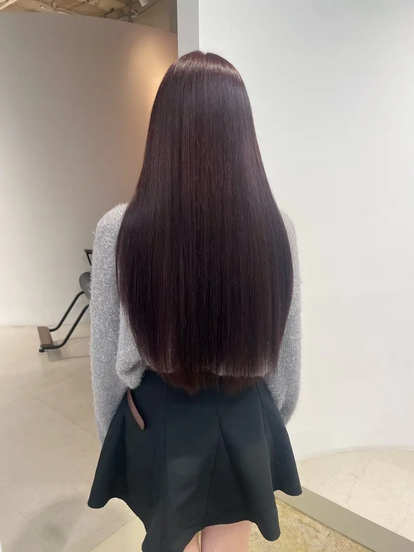 ロング カラー ヘアカラー トリートメント 𝘚𝘶𝘻𝘶 𓂃𓈒𓏸のヘアスタイル