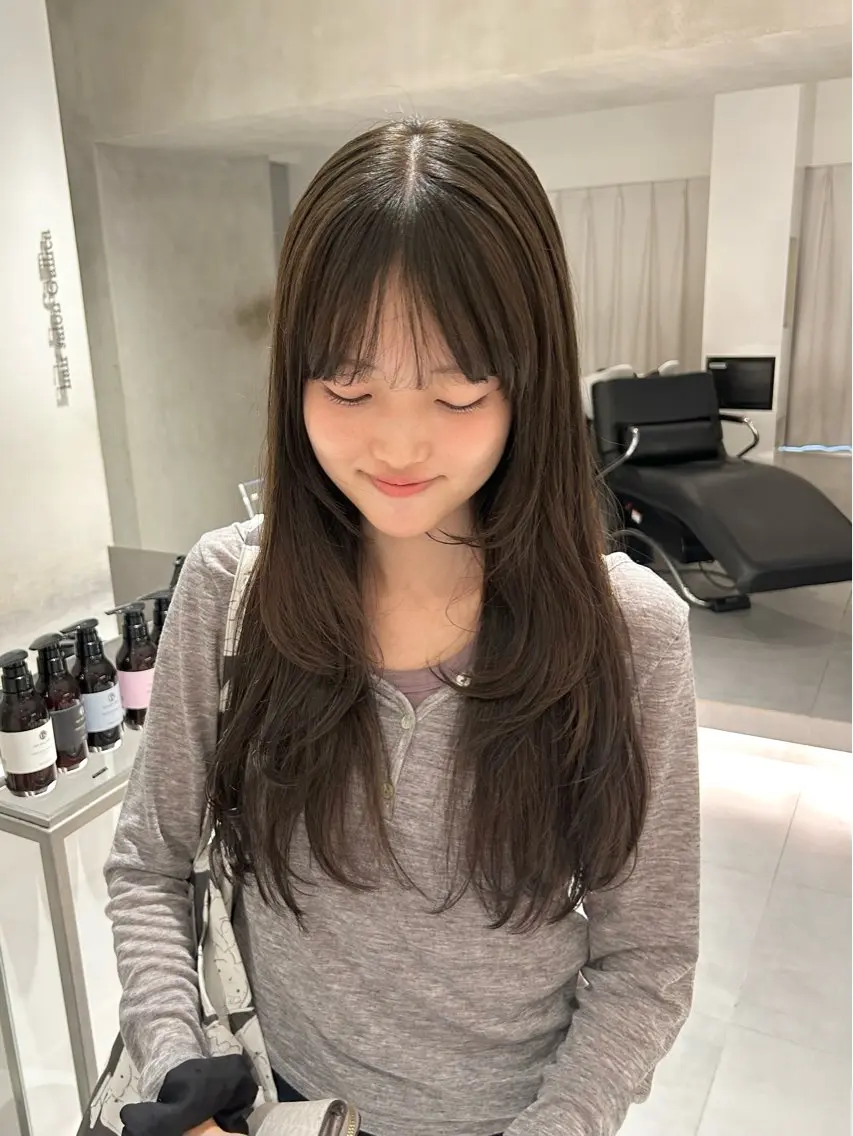 ロング カラー カット ヘアカラー トリートメント 🧚つやさらhair 🧚manakaのヘアスタイル