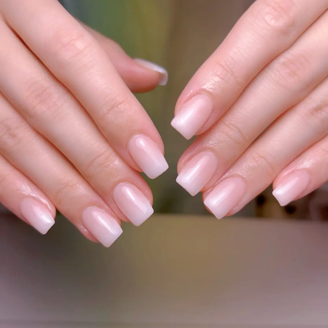 ネイル フレンチネイル ジェルネイル グラデーション 韓国ネイル マグネットネイル ハンドネイル 【長さ出し】 IRIS NAILのネイルデザイン