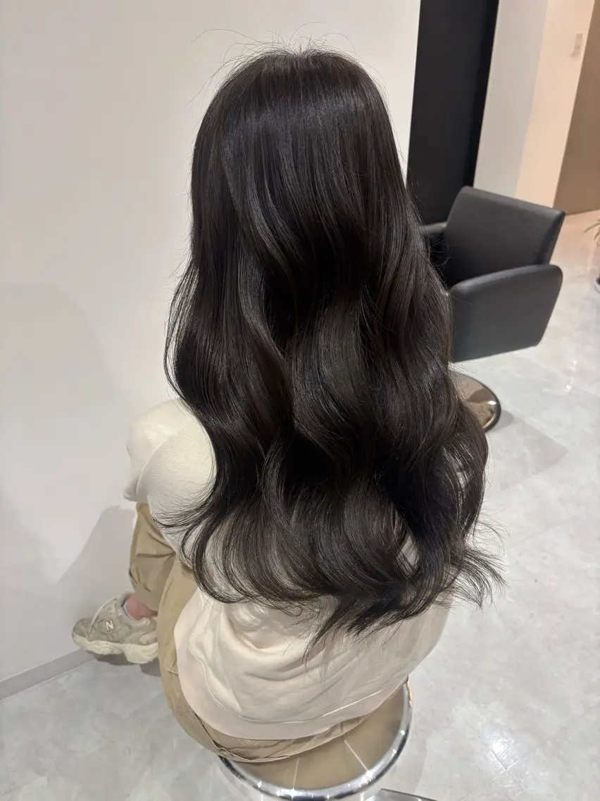 ロング カラー カット ヘアカラー トリートメント 🎀韓国ヘア× 透明感カラー🎀正源のヘアスタイル