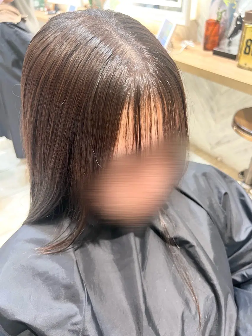 🫧ケアしながら楽な前髪へ🫧前髪縮毛➕前髪カット➕4stepトリートメント🤍の写真