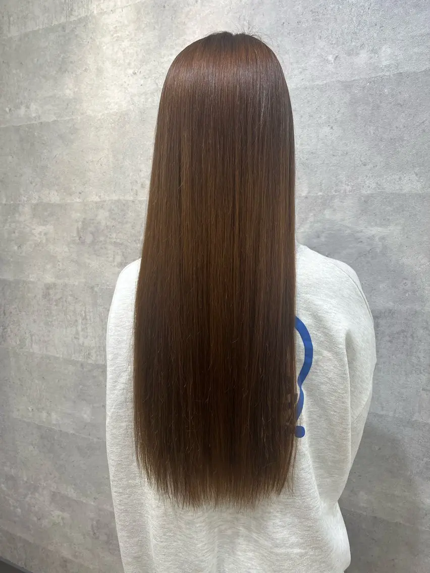 ロング カラー 紫音 cutwells郡山のヘアスタイル