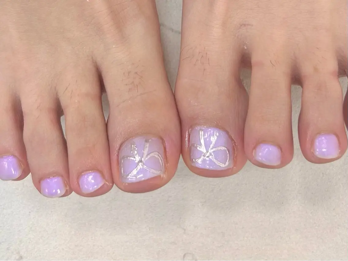 ネイル フットネイル Bianca  🎀 Hayakawaのネイルデザイン