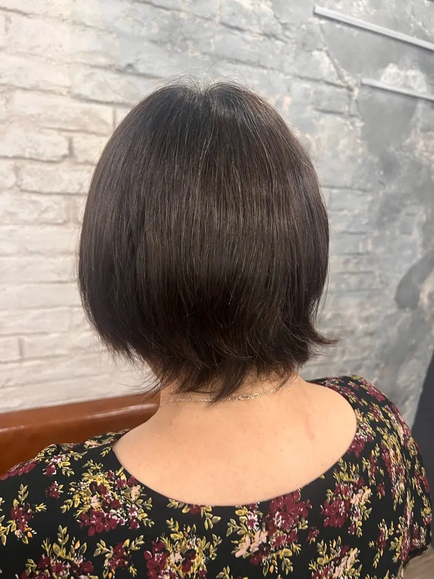 ショート ✨️カラー＆縮毛 モデルYUUNA✨️のヘアスタイル