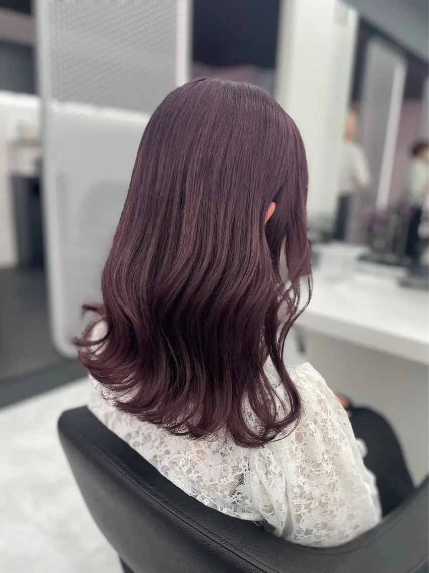 ロング カラー ピンクカラー ピンクパープル パープルカラー ヘアカラー 💖トレンド春夏 カラー💖FUTAのヘアスタイル