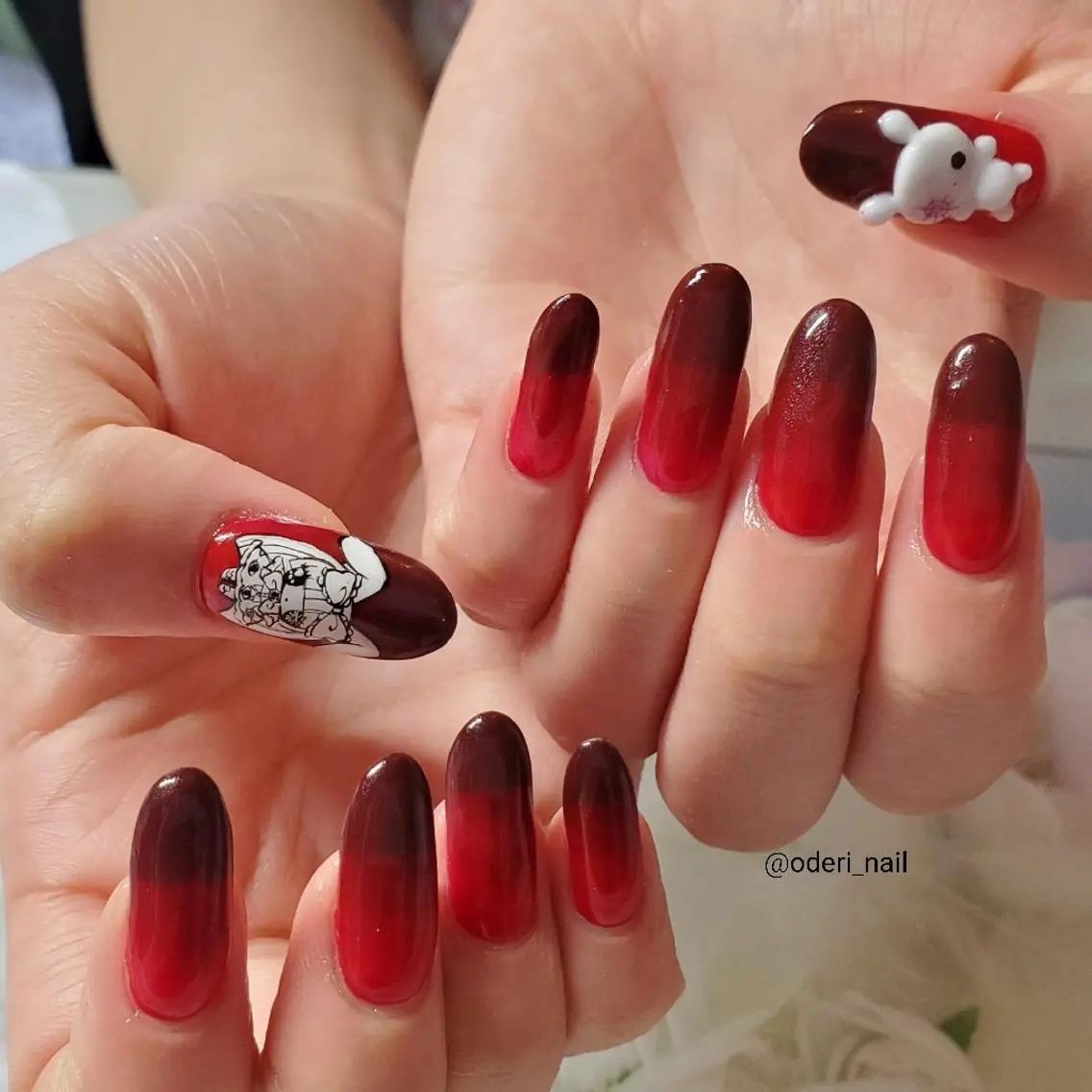 ネイル アートネイル ジェルネイル おで@ oderi_nailのネイルデザイン