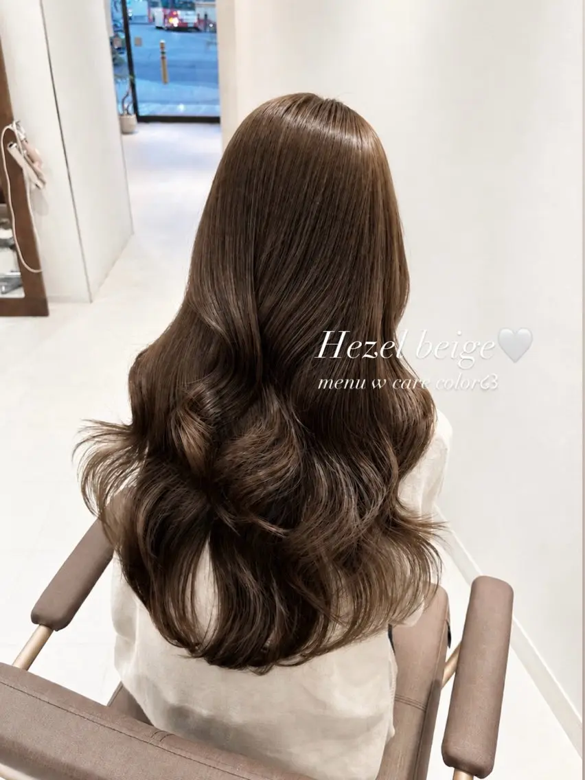 ロング カラー ヘアカラー トリートメント ブリーチなしWカラー 🎀韓国ヘア/amiのヘアスタイル