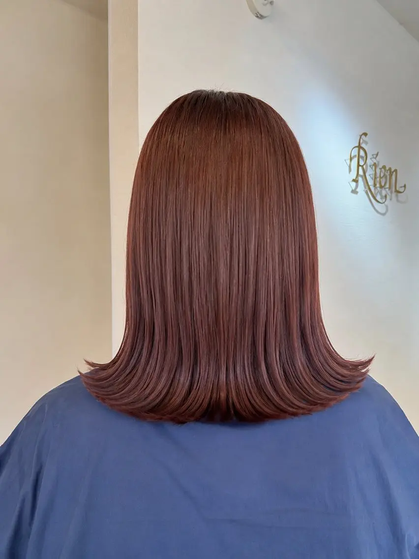 ミディアム ヘアカラー 艶カラー/ 夢叶のヘアスタイル