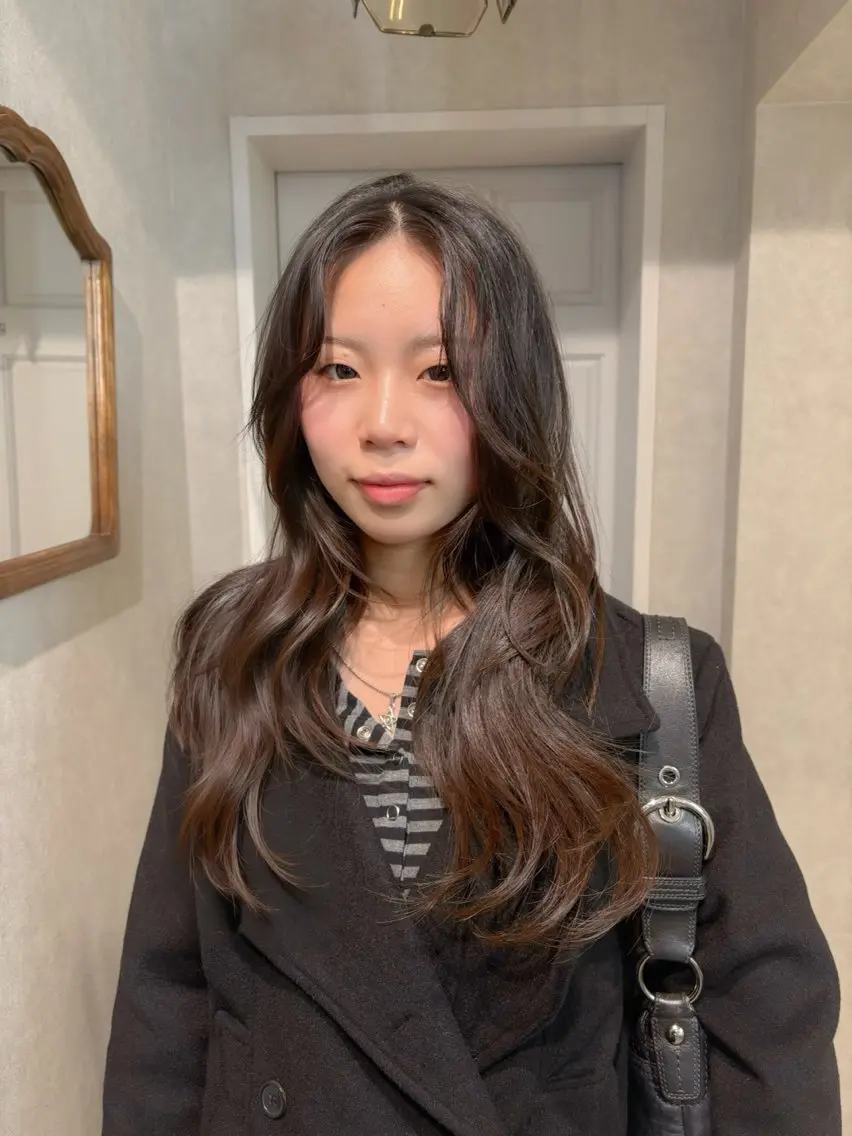 ロング レイヤーカット カット 透明感モテスタイル 💞SHIORI💞のヘアスタイル