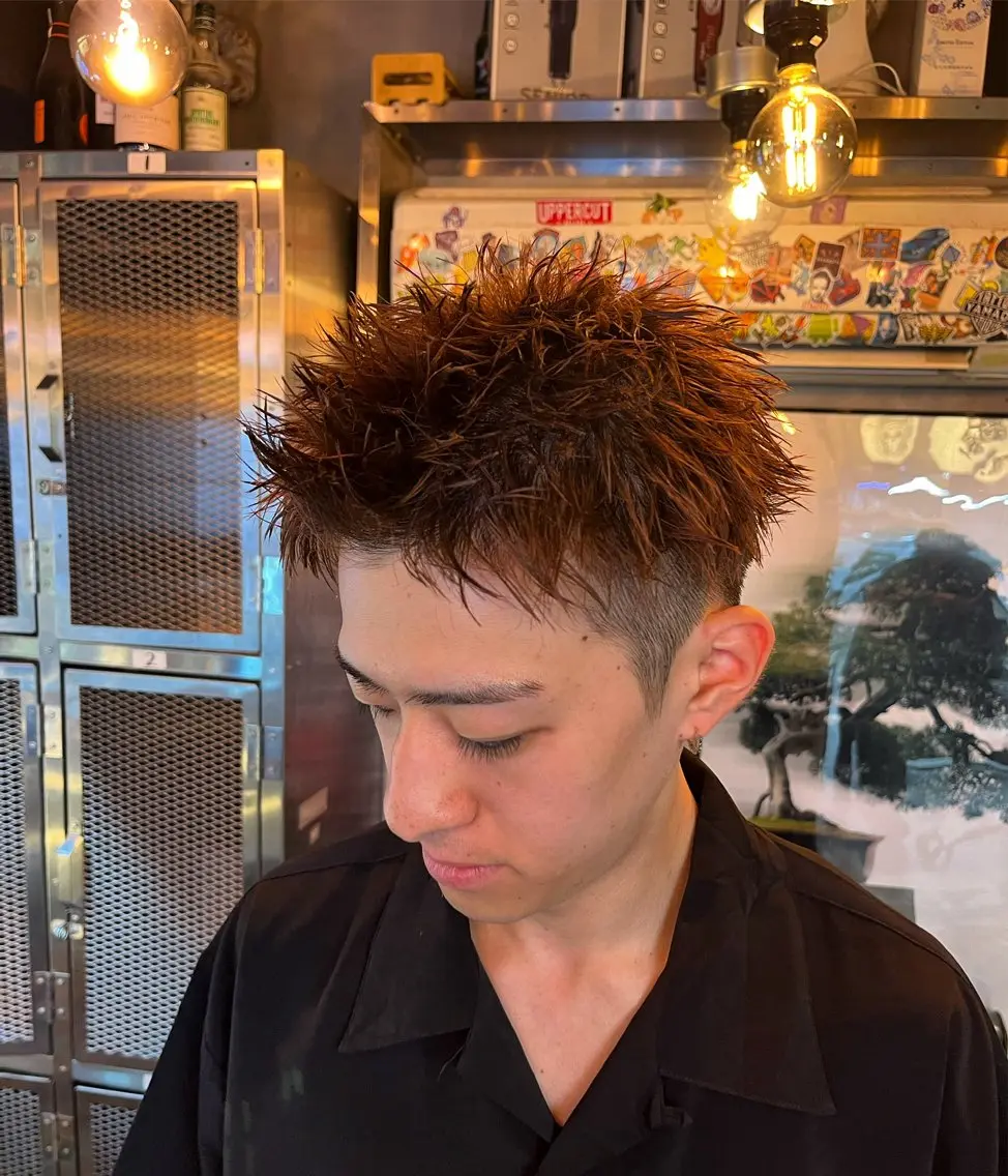 メンズカット＋カラー✂️🎨（ブリーチなしシングルカラー）の写真