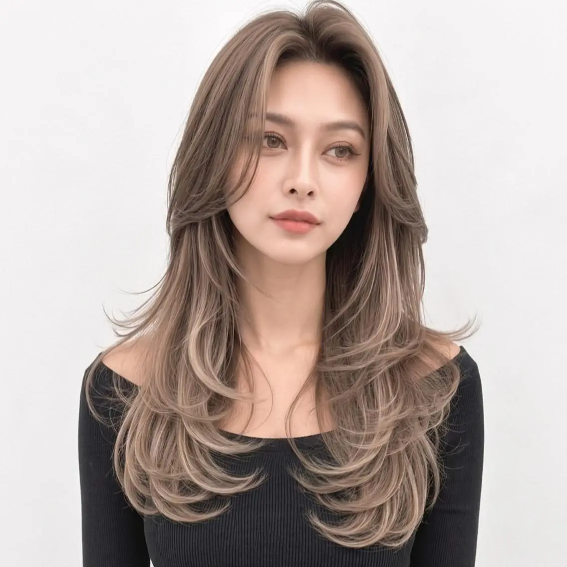 ロング インナーカラー◆ ダブルカラー◆　上原のヘアスタイル