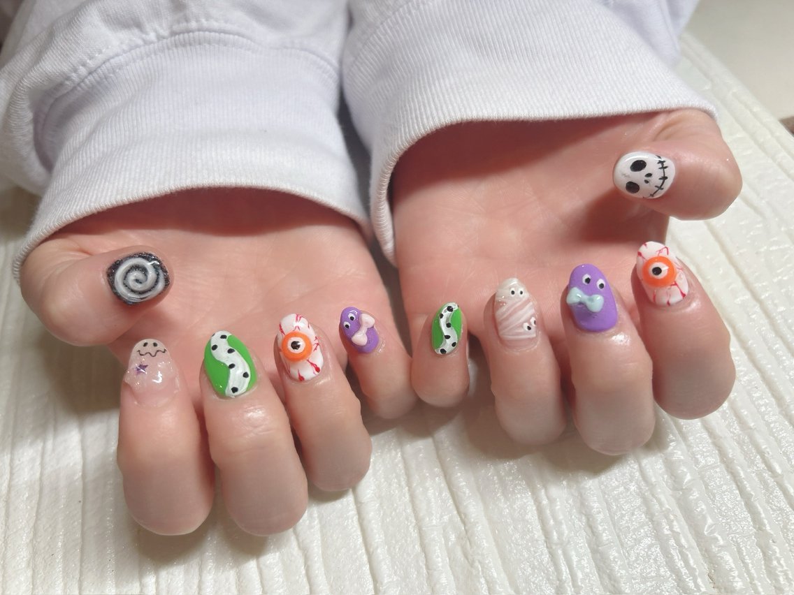 ネイル ハロウィン nail spikeのネイルデザイン