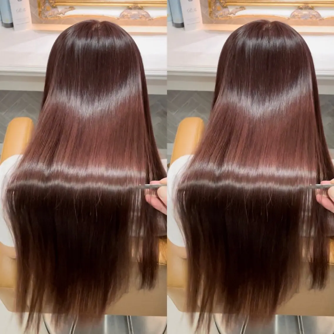 ロング 髪質改善 トリートメント 美髪縮毛矯正🩶 髪質改善/Shinaのヘアスタイル