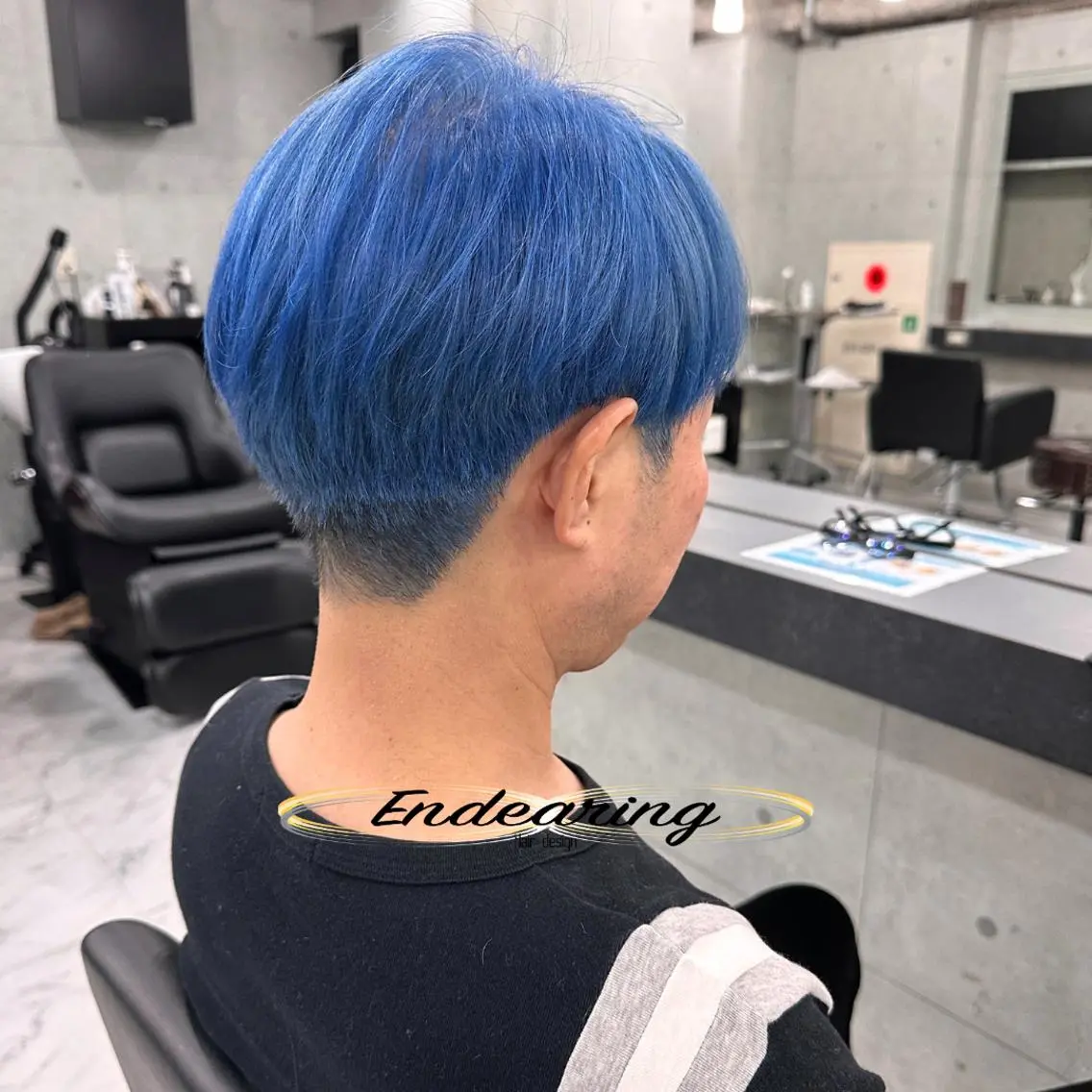 カラー ブルーカラー ヘアカラー Endearing 銀座/レイヤーカットのヘアスタイル