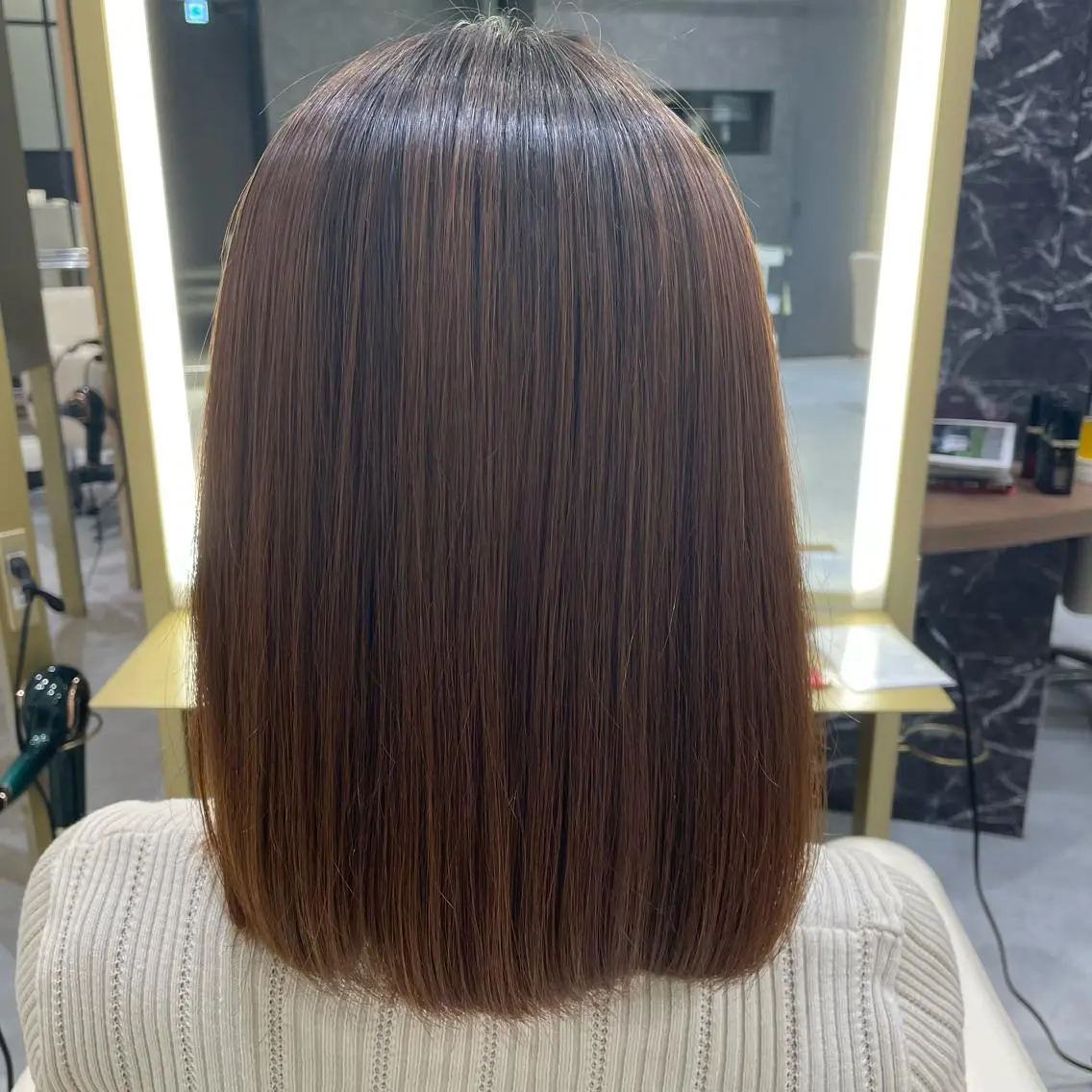 ミディアム パーマモデル募集🌈 森脇帆南のヘアスタイル