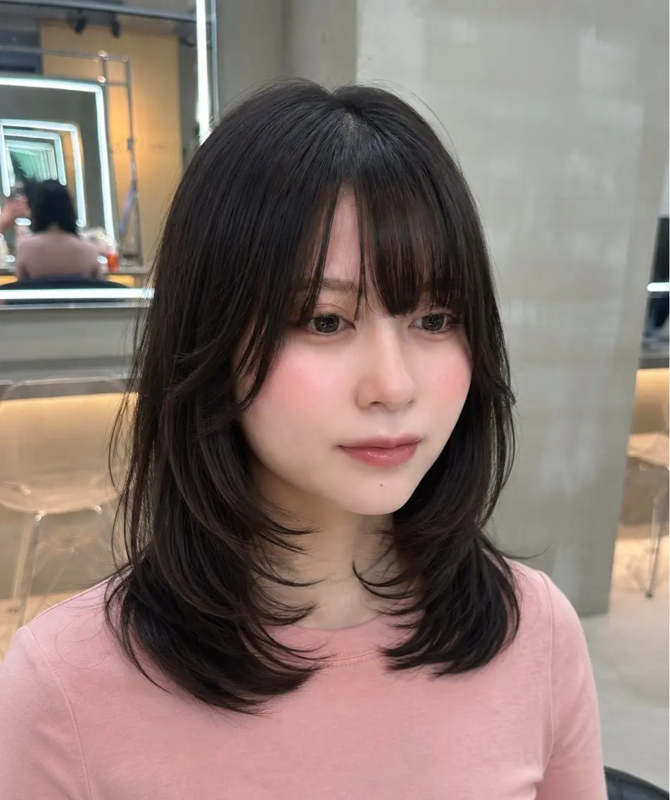 ミディアム 🎀Rimi୨୧ 【♡layer♡】のヘアスタイル