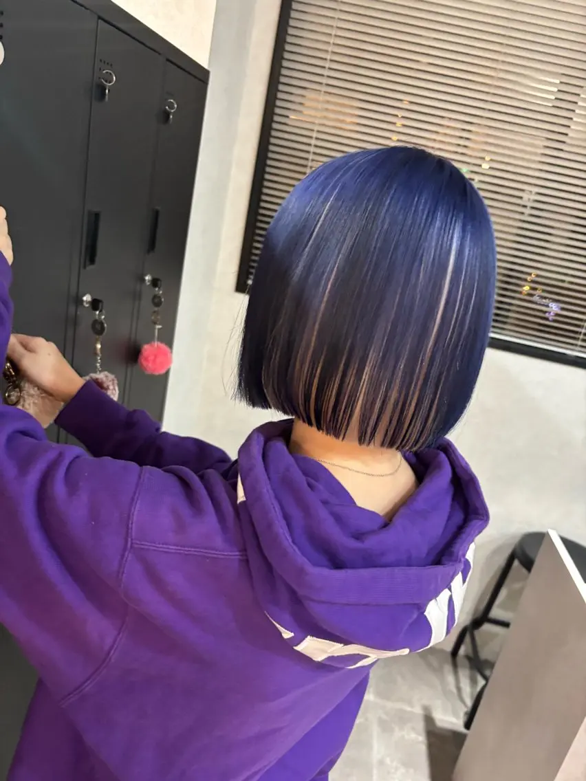 ミディアム ボブ エクステ/ハイトーン /ミサキのヘアスタイル