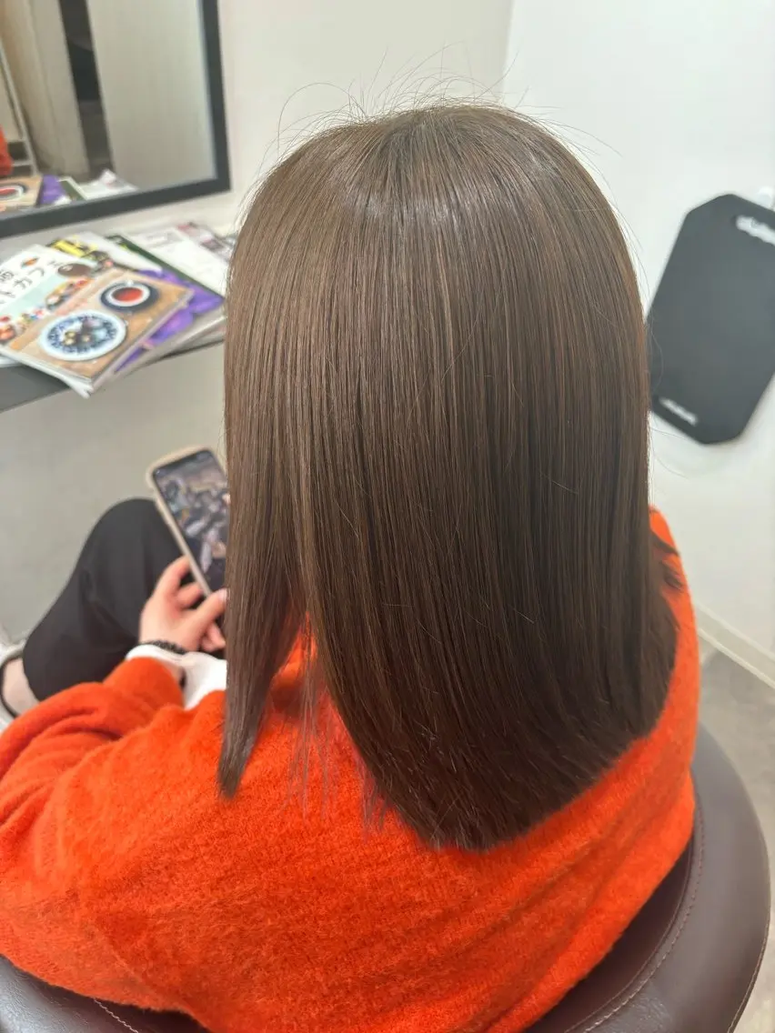 ミディアム ヘアカラー トリートメント 平瀬 胡桃のヘアスタイル