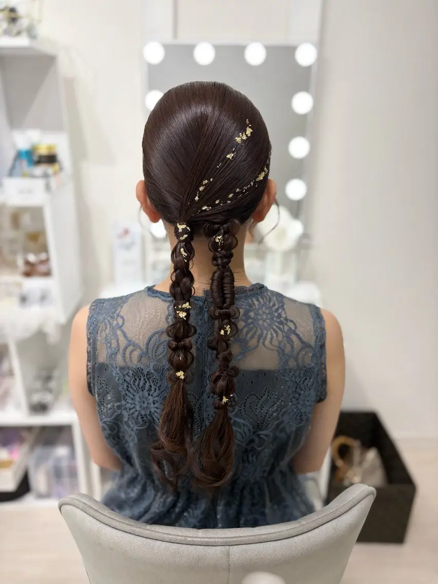ロング ヘアアレンジ ヘアセットサロン /上坪愛美のヘアスタイル