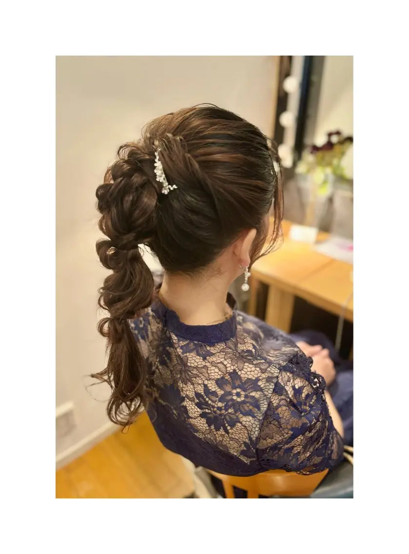 ロング ヘアセット 札幌円山ヘアメイク/ バーガスのヘアスタイル