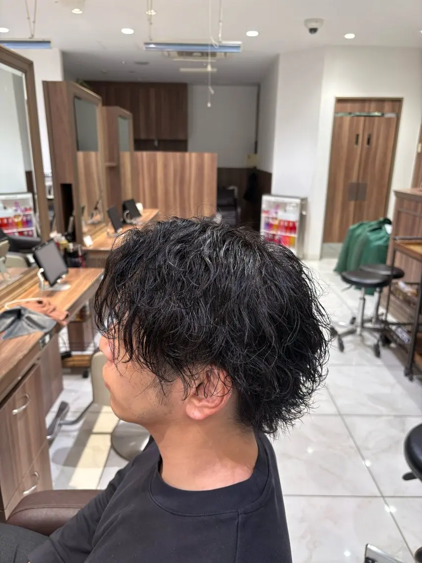 パーマ メンズ カットマン💎& 透明感カラー✨レオのヘアスタイル