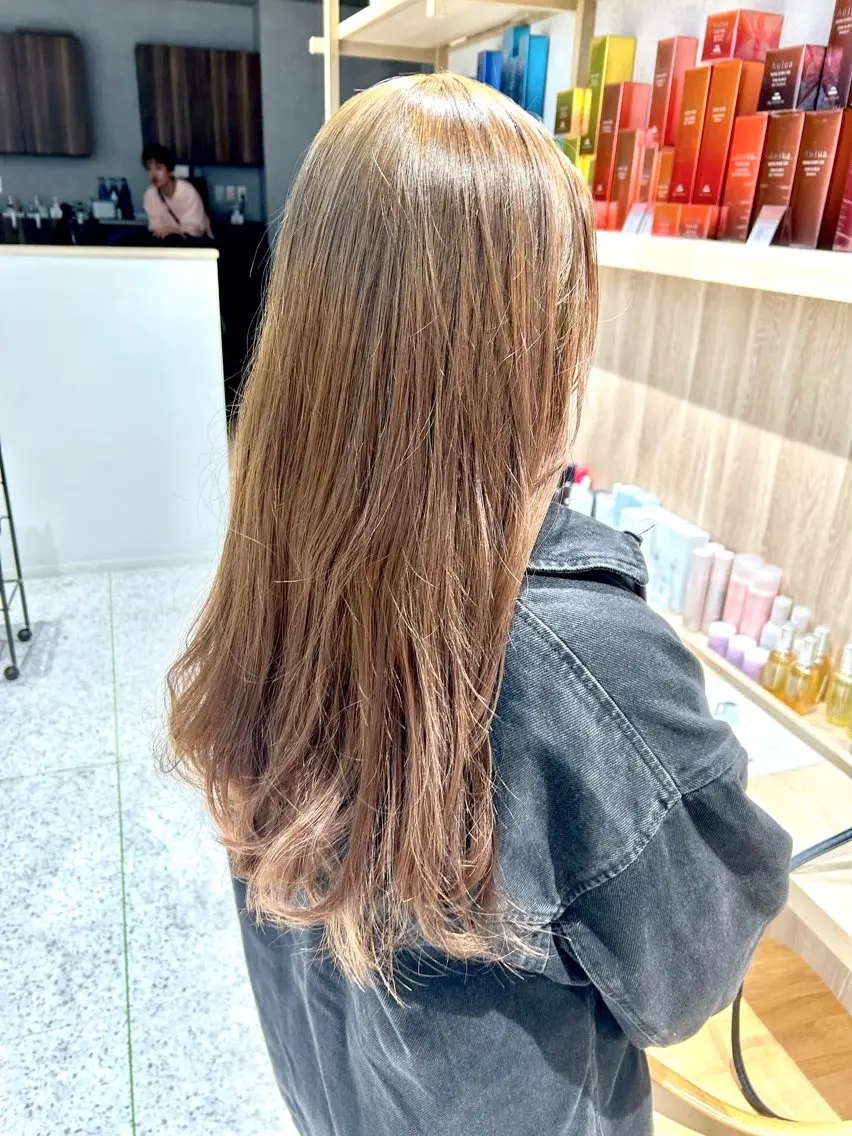 ロング カラー ♡透明感カラー★ ネイル/しの♡のヘアスタイル