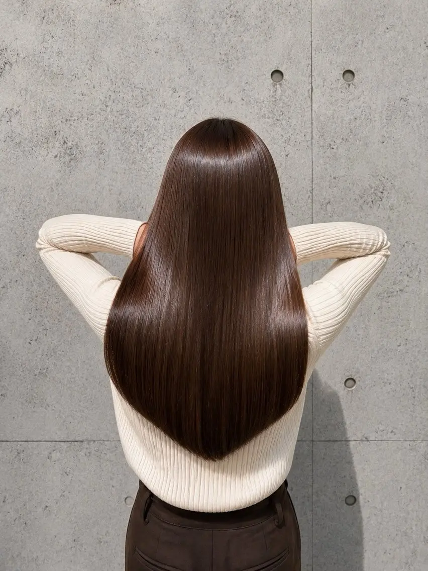 【5月、6月限定☂️】 メンテナンスカット💇♀️➕髪質改善ストレート➕ケアトリートメント🩵の写真
