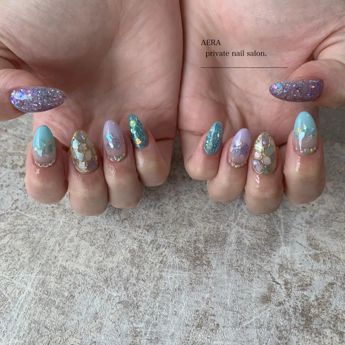ネイル AERA nail shino🐱⸝꙳のネイルデザイン