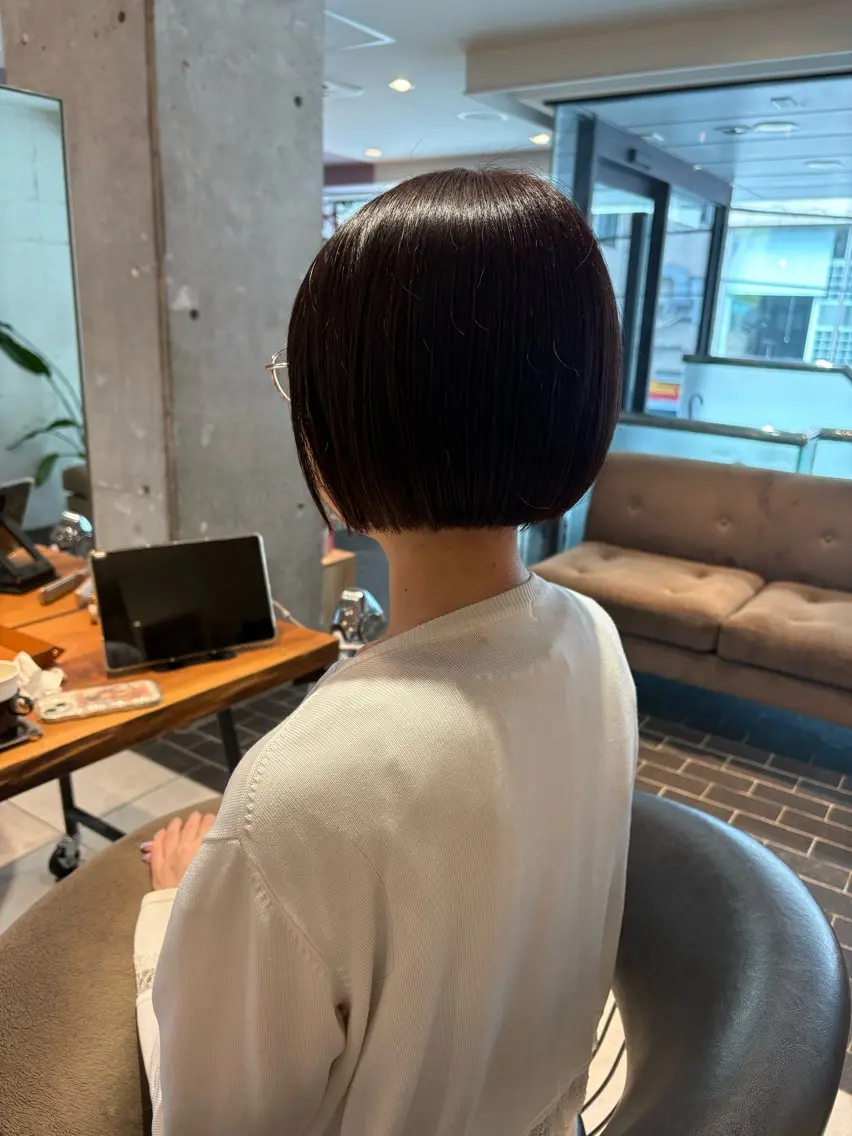 ショート カット ヘアカラー トリートメント 髪質改善✨透明感 カラー/大木南美のヘアスタイル
