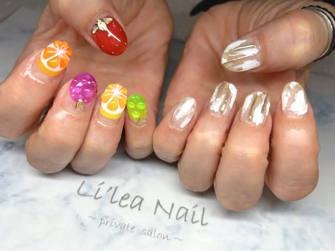 ネイル ハンドネイル Li'leaNail AINAのネイルデザイン