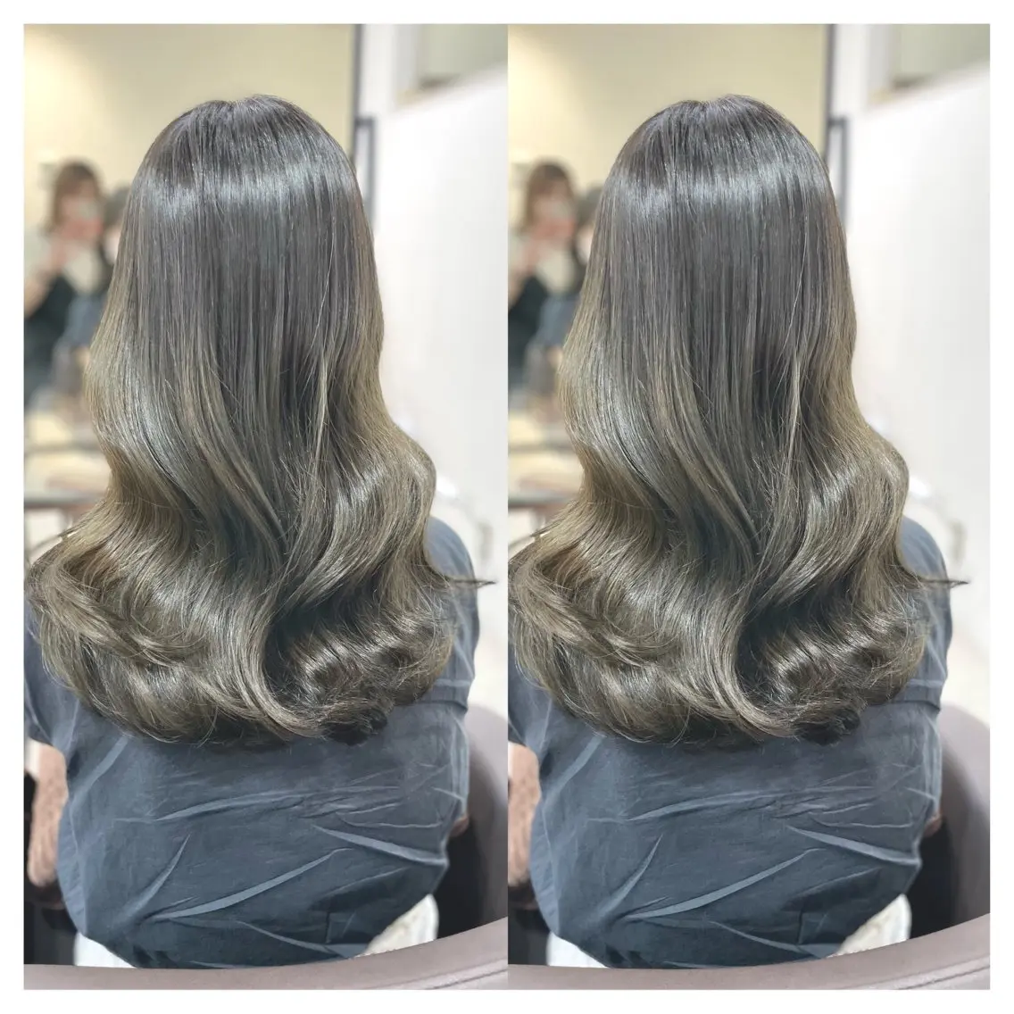 セミロング カラー カット ヘアカラー トリートメント 村山 茉衣のヘアスタイル