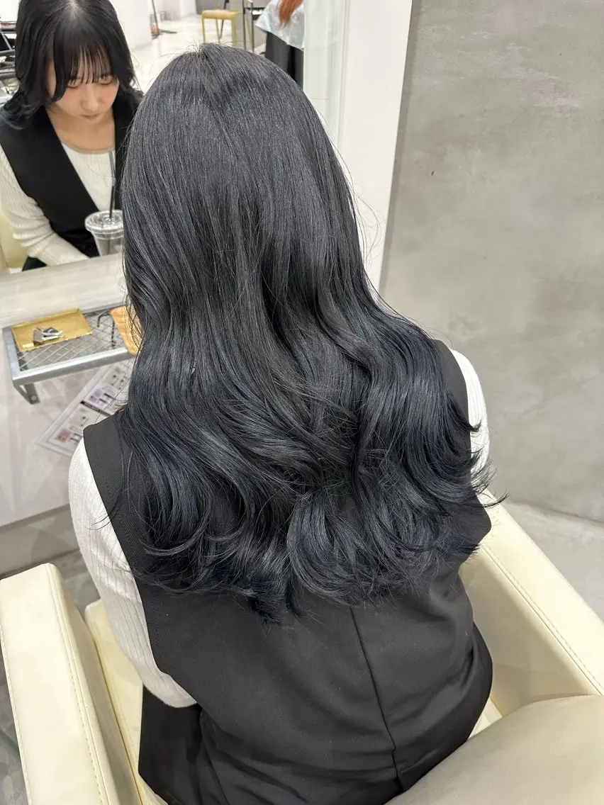 セミロング カラー さあや 【透け感/艶感】のヘアスタイル