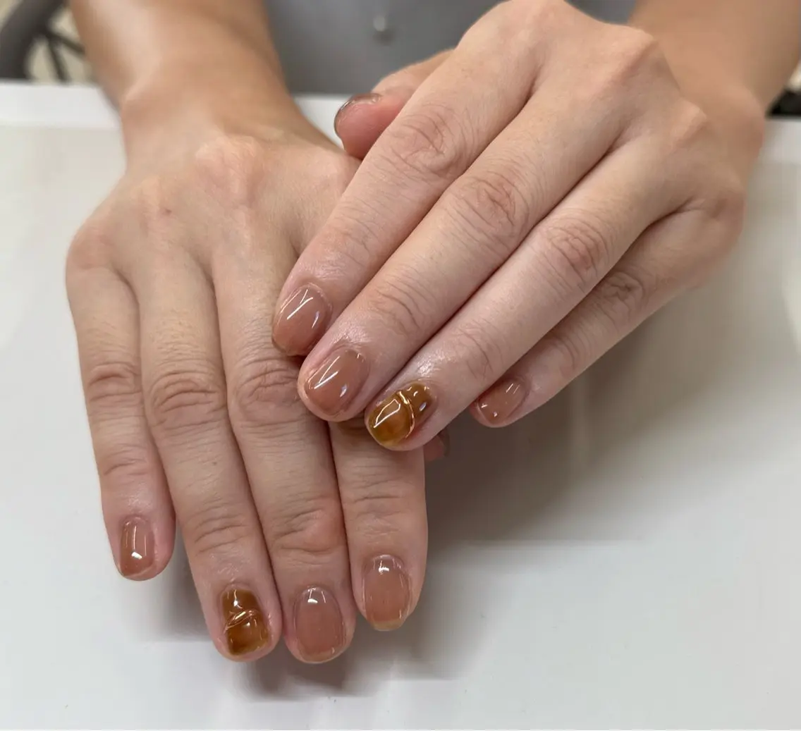 ネイル ニュアンスネイル LUCY 心斎橋/ Mei🌷のネイルデザイン