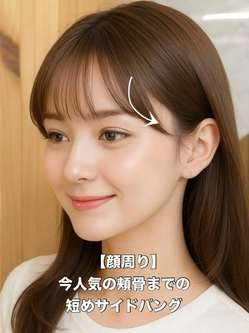 セミロング 映える顔まわり/前髪 特化 💗 ユキマのヘアスタイル