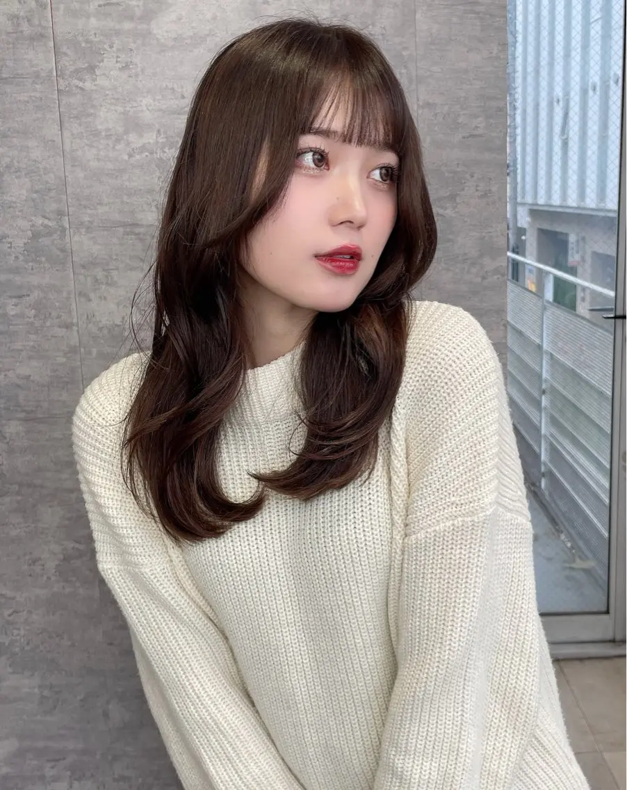 セミロング くびれヘア 韓国風ヘア あいう えおのその他イメージ