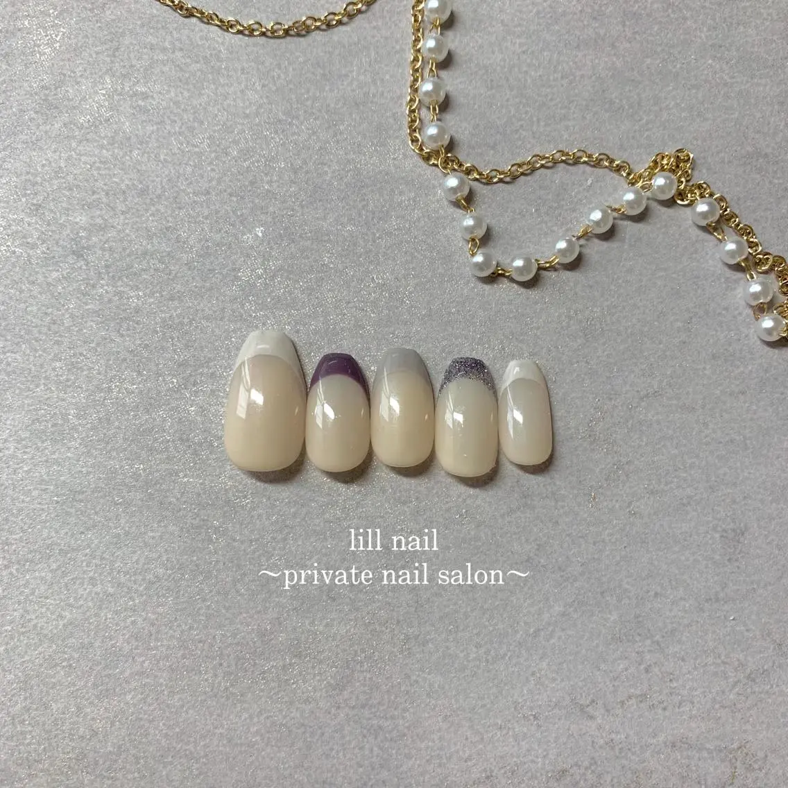 ミディアム pllia beautyのネイルデザイン