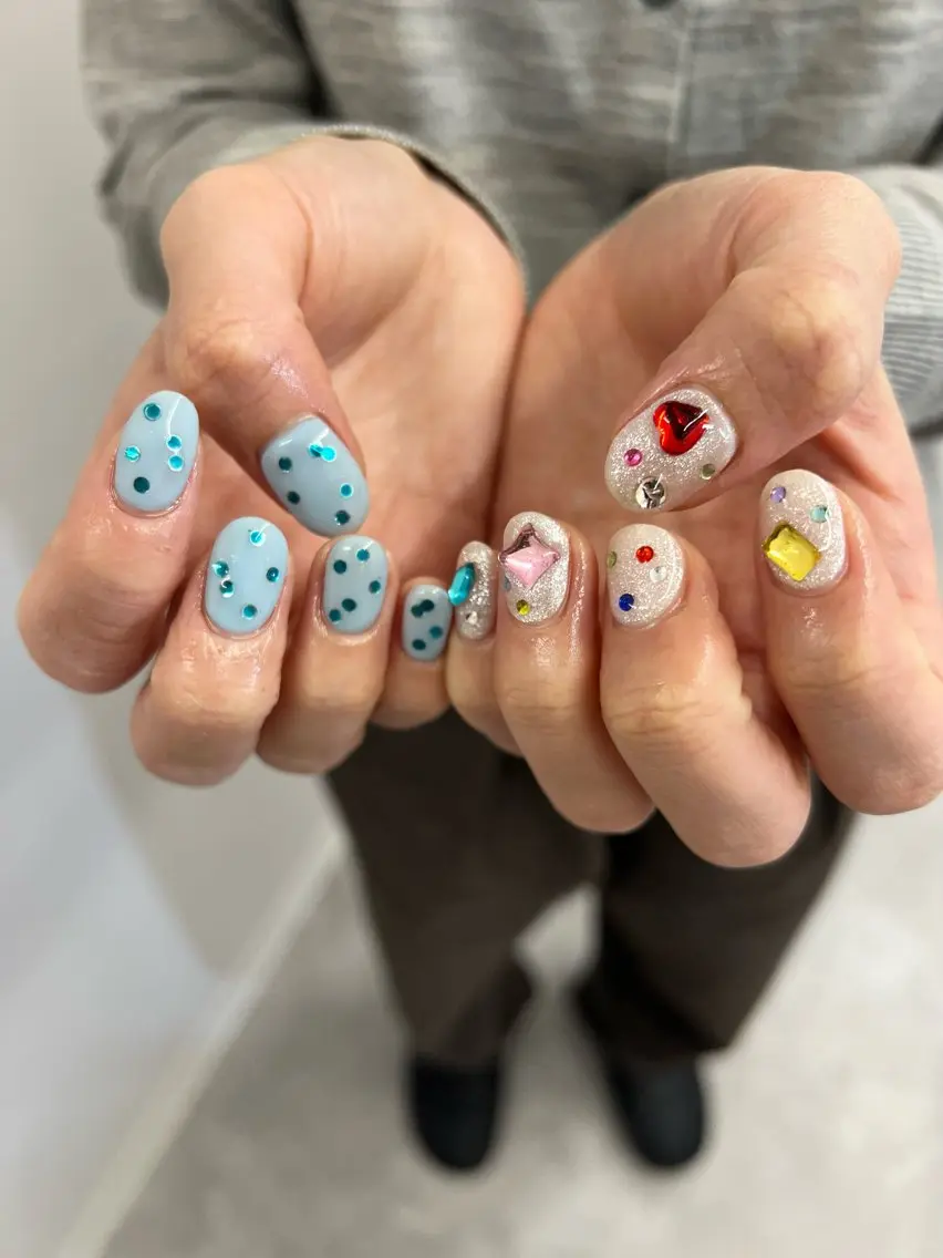 ネイル フレンチネイル ジェルネイル マグネットネイル ニュアンスネイル パラジェル ハンドネイル ハンドケア Bana_ Nailのネイルデザイン