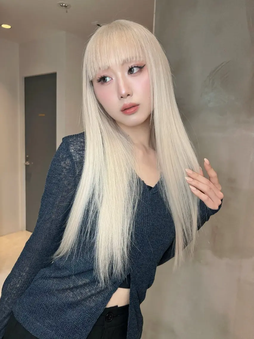 ロング ヘアカラー トリートメント ナナ♡レイヤーカット ♡似合わせカラーのヘアスタイル