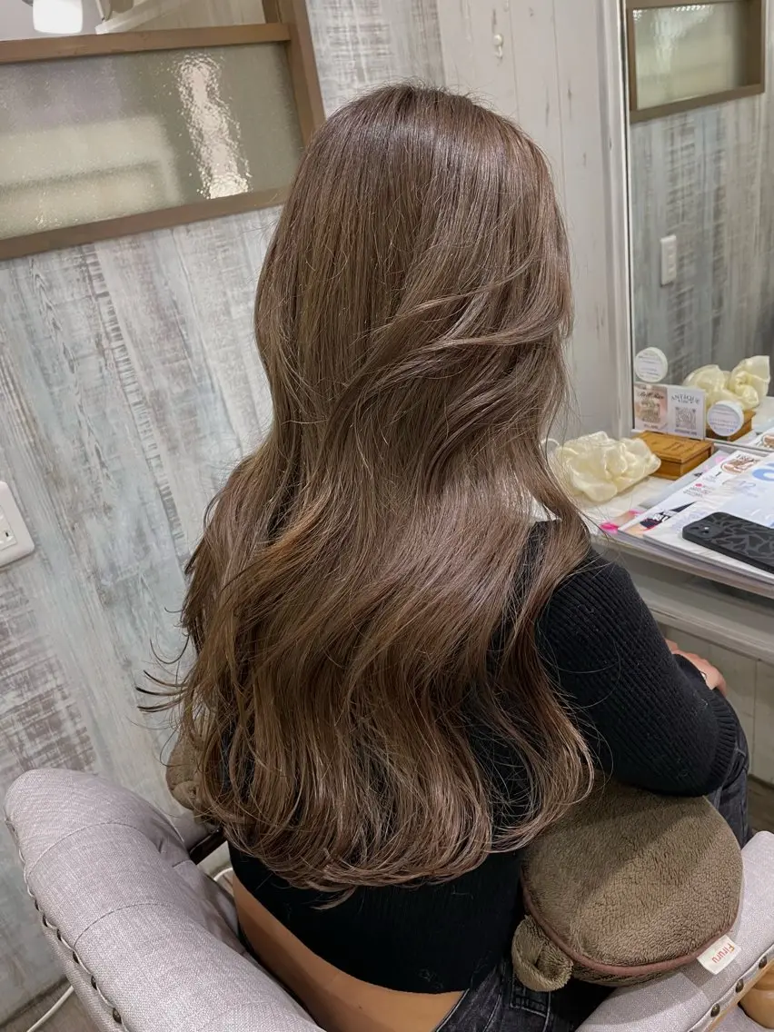 ロング ネモトメイナ🌿‬ 今月末で退職しますのヘアスタイル