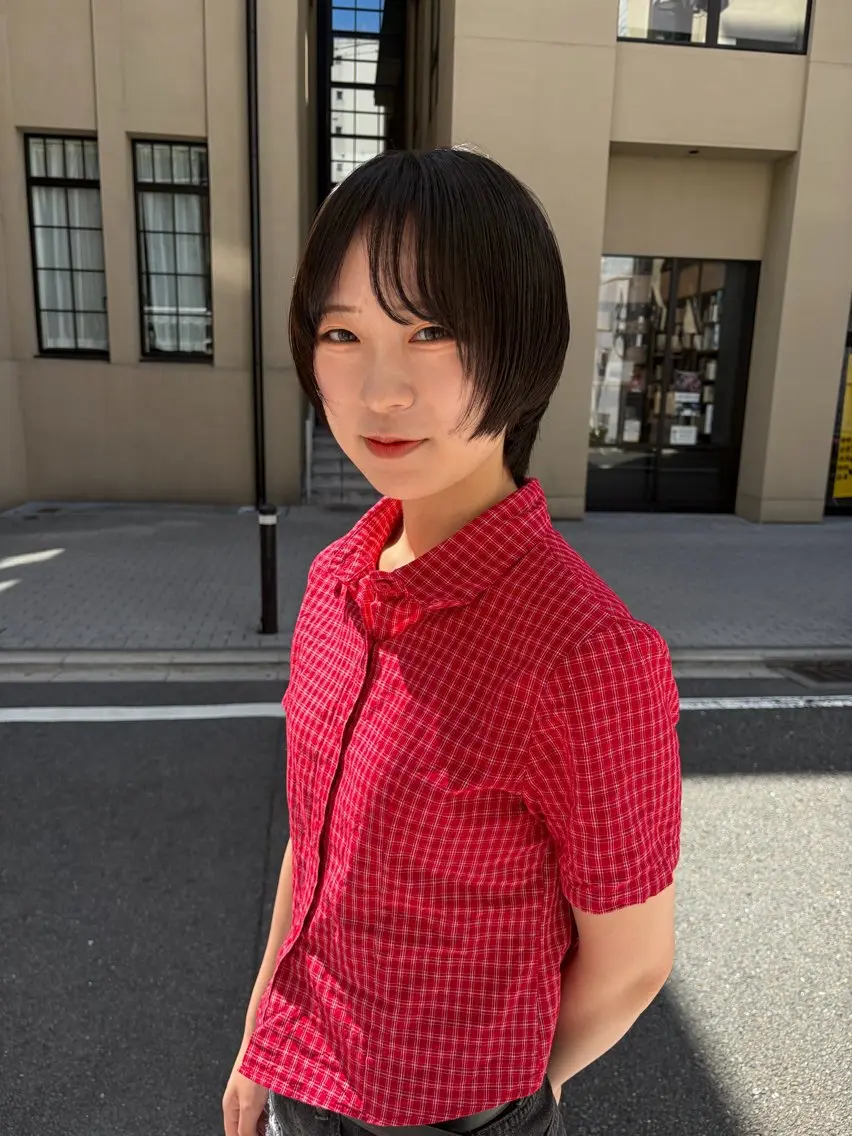 ショート ショートヘア rinka enu河原町のヘアスタイル