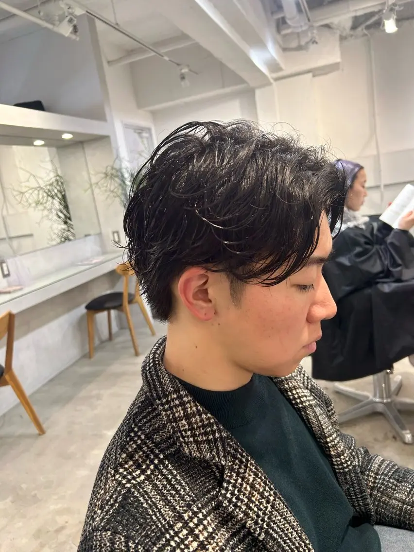 パーマ メンズ メンズ清潔感のプロ 💈メンズパーマ藤田のヘアスタイル