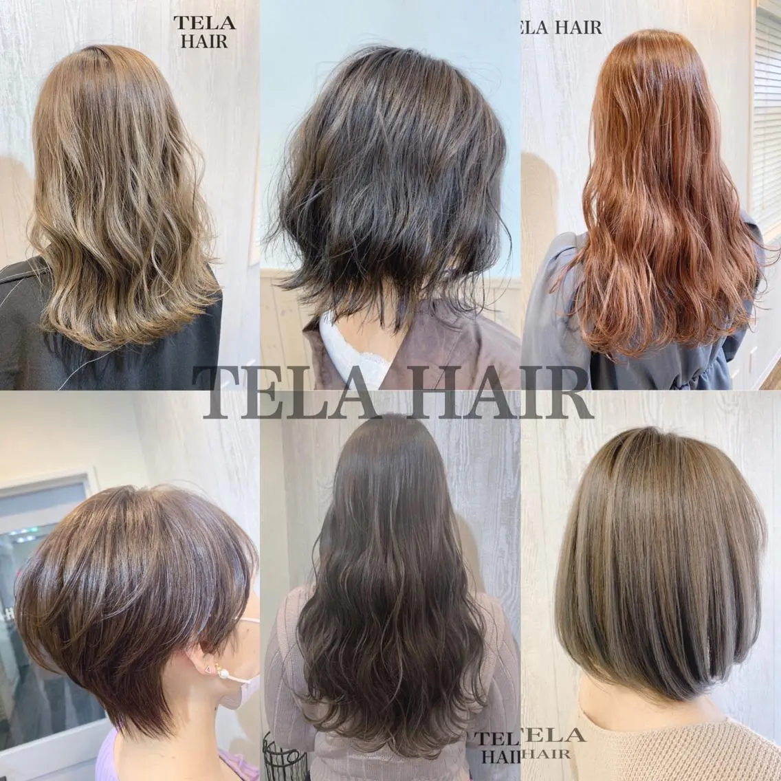 ミディアム カラー ヘアアレンジ HUENEST アカデミーサロンのヘアスタイル