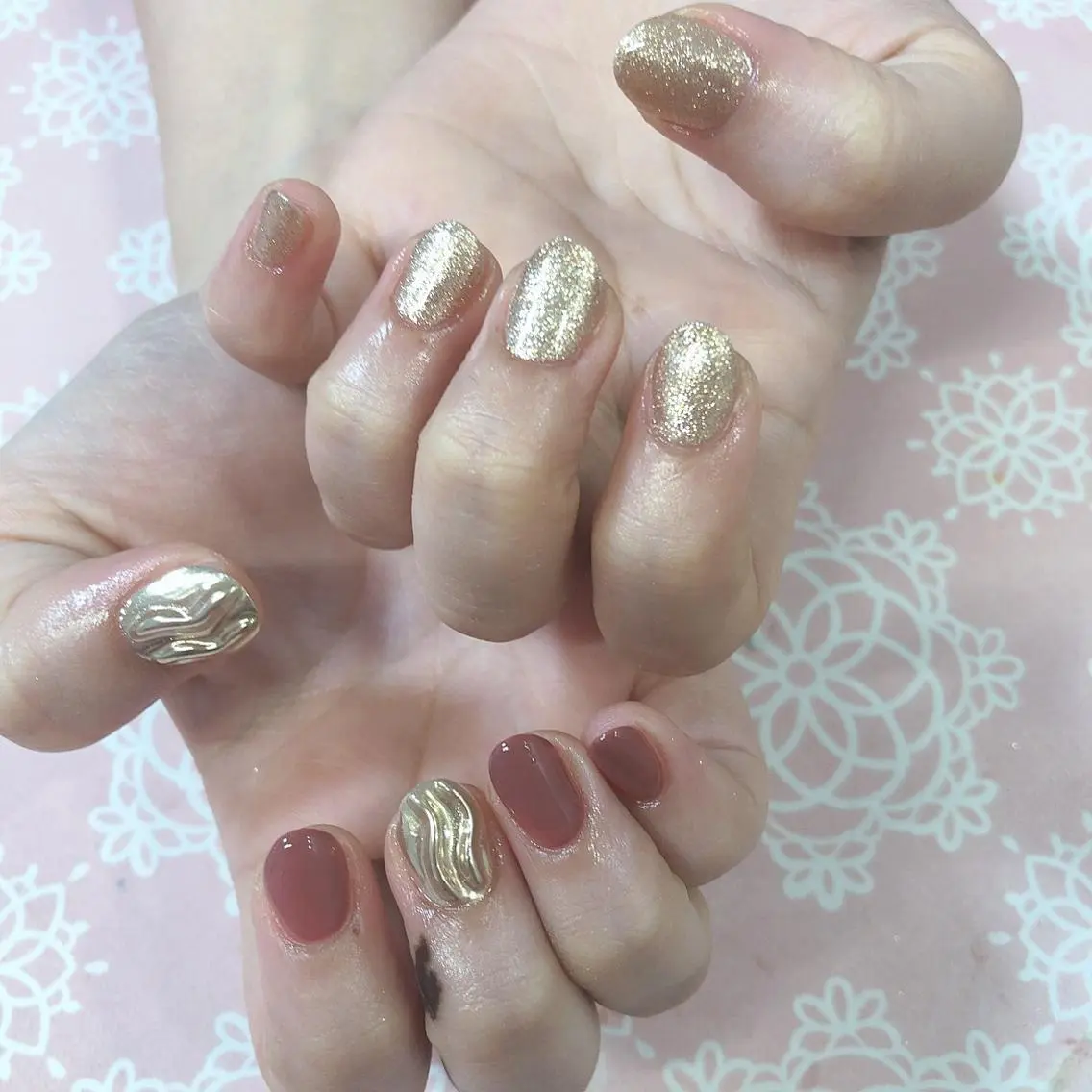 ネイル ハンドネイル 西岡 杏のネイルデザイン