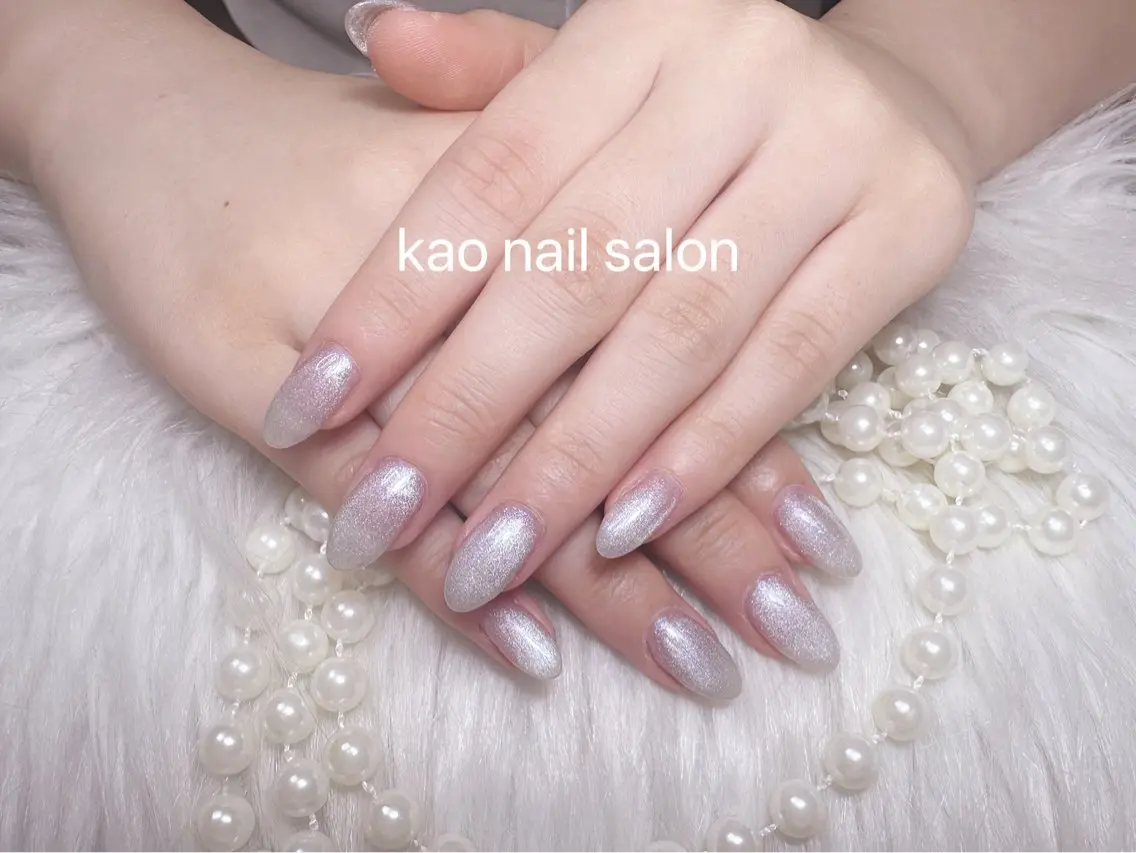 ネイル ハンドネイル kao nail マグネット/長さだしのネイルデザイン
