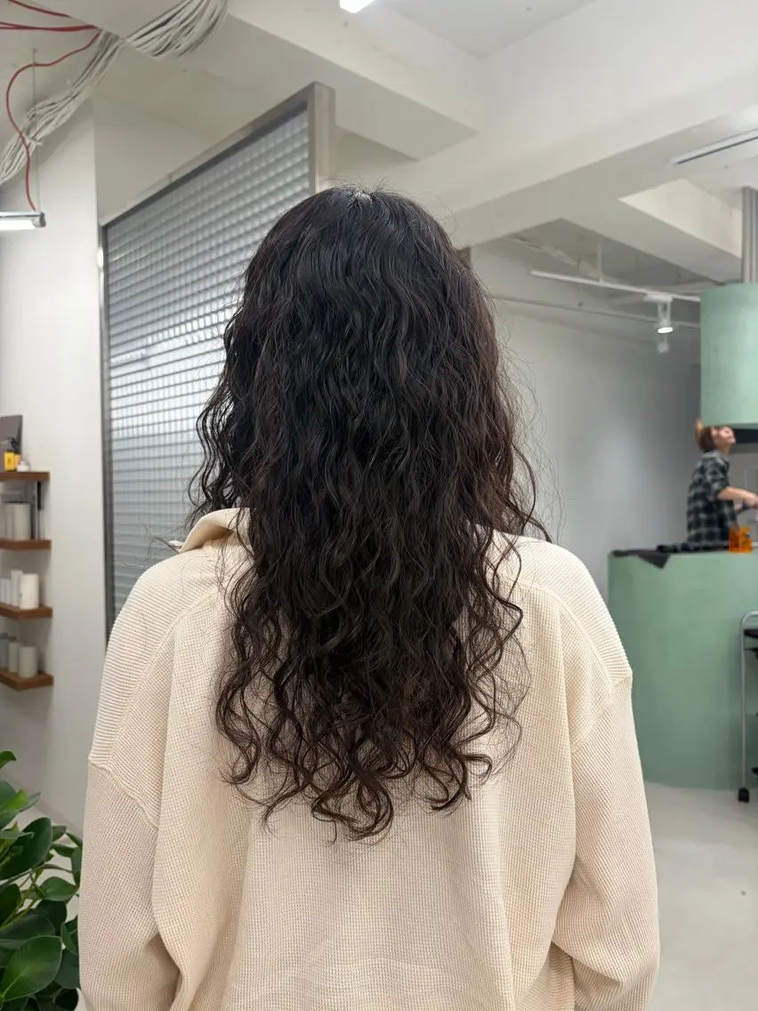 ロング パーマ パーマ ロングパーマ/ボブ/ 表参道/aoba🩵のヘアスタイル