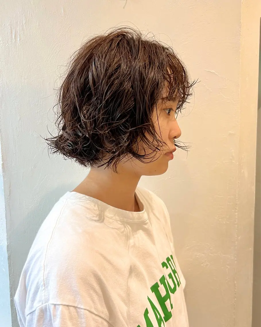 ショート パーマ ショート& パーマ　坂本のヘアスタイル