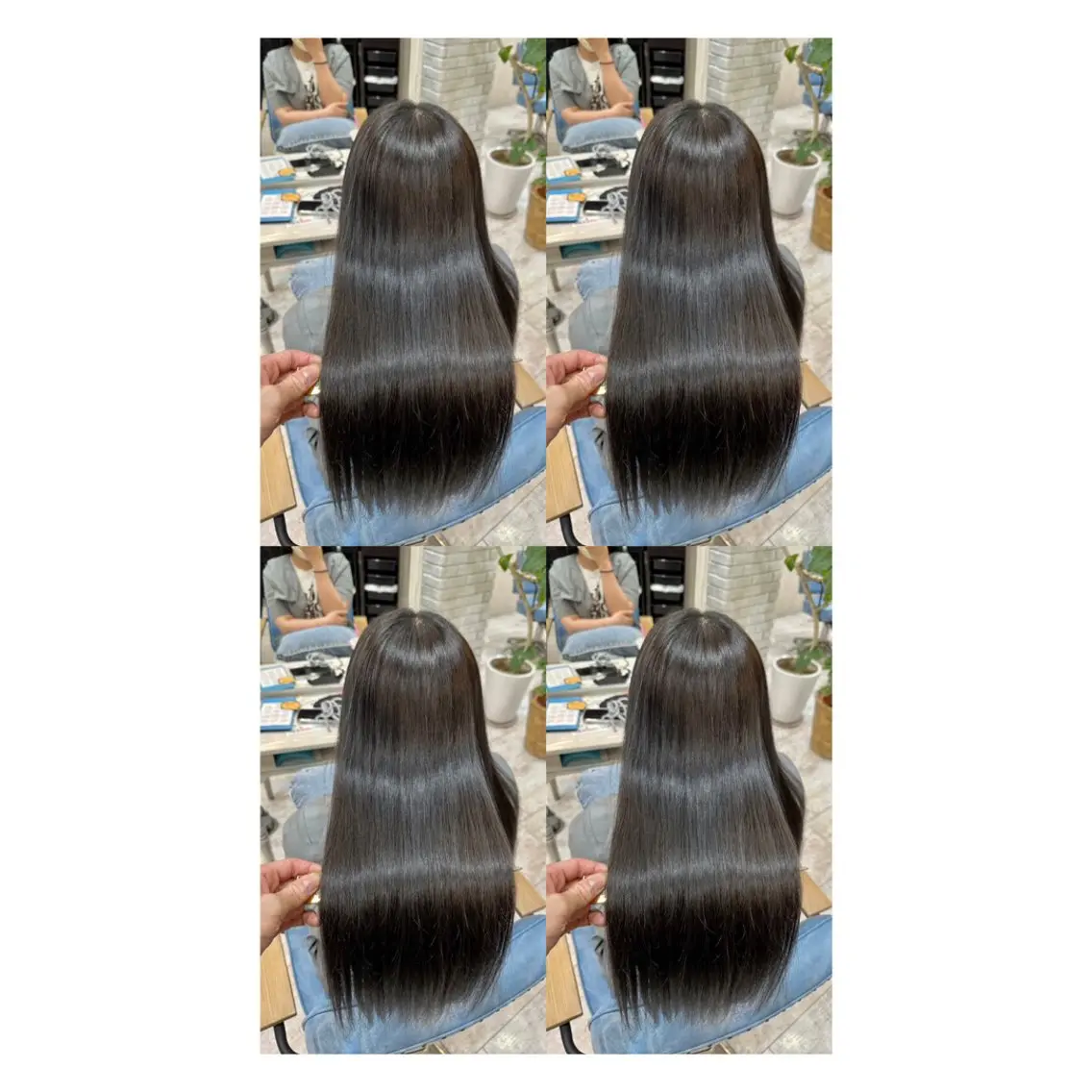 ロング カラー 透明感カラー 髪質改善 縮毛矯正 トリートメント ヘアカラー トリートメント 店長✨レイヤー✖️ 髪質改善✖️韓国ヘアのヘアスタイル